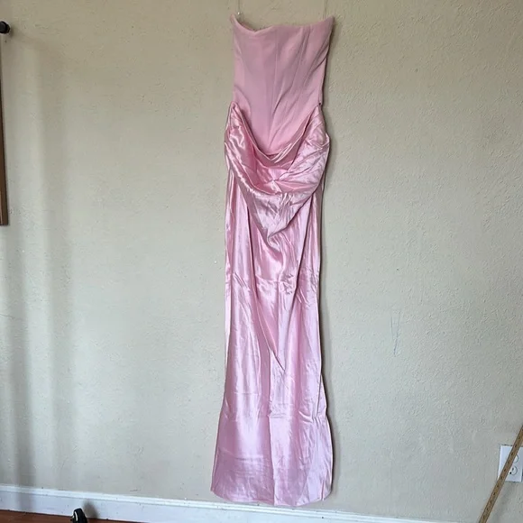 HOUSE OF CB 'Persephone' Rose Shadow‎ Strapless Corset Maxi NWOT size S